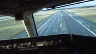 Missed approach at Toulouse from cockpit [upl. by Windy777]