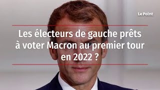 Les électeurs de gauche prêts à voter Macron au premier tour en 2022 [upl. by Nevetse]