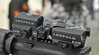 Leupold D EVO LCO and Delta Point Pro red dot sights at SHOT Show 2015 [upl. by Emma576]