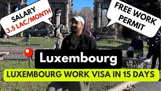 LUXEMBOURG WORK PERMIT 2024  JOBS IN LUXEMBOURG  FULL PROCESS [upl. by Airt]