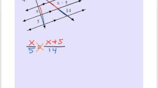 74 Parallel Lines and Proportional Parts [upl. by Esinehs]