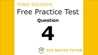 Numeracy skills test practice questions Test 1 – Q4 QTS Maths Tutor [upl. by Nannahs327]