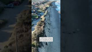 Coastal erosion threatens homes in Norfolk [upl. by Guyon]