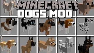 Minecraft PET DOG MOD  ENJOY THE COMPANY OF LOADS OF DOG PETS Minecraft [upl. by Mandelbaum244]