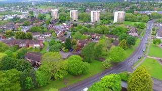 Kings Norton Birmingham UK Drone footage of Hawkesley Primrose Pool Farm etc [upl. by Andersen891]