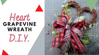 Making a HeartShaped Grapevine Wreath  DecoExchange Tutorial [upl. by Eihtur]