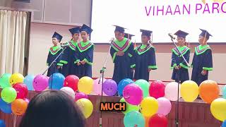 Kindergarten quotGraduation Dayquot Welcome speech by Vihaan  Concert Welcome Speech In English [upl. by Noitsuj741]