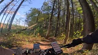 eBiking Haverhill MA  Riding around Lowell State Forest on the 29er converted ebike 10092024 [upl. by Aihsei]