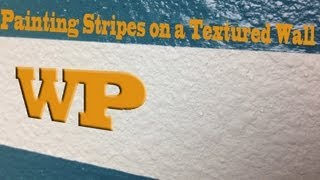 DIY Minute How to Paint Stripes on a Textured Wall [upl. by Gensmer952]