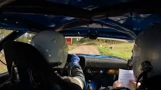 Rally Vetlanda 2024 SS1 Erik Braf [upl. by Rebmak]