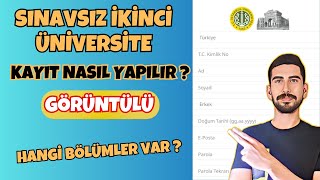 SINAVSIZ Ä°KÄ°NCÄ° ÃœNÄ°VERSÄ°TE NASIL KAYIT OLUNUR  SINAVSIZ Ä°KÄ°NCÄ° ÃœNÄ°VERSÄ°TE BÃ–LÃœMLERÄ°  AUZEF KAYIT [upl. by Kimberly492]