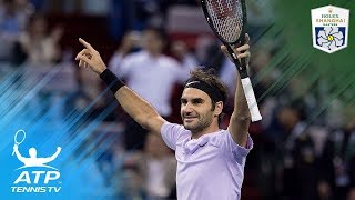 Roger Federer human highlight reel vs Rafa Nadal  Shanghai 2017 Final [upl. by Ekaj]