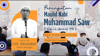 🔴Peringatan Maulid Nabi Muhammad SAW 1446H  Masjid Jami Assegaf Surakarta 1692024 [upl. by Ytima]