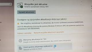 windows 10 błąd aktualizacji [upl. by Nnylatsyrc77]