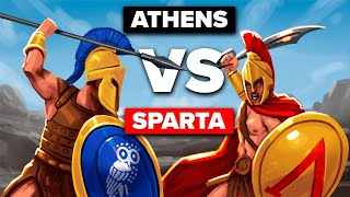 ATHENS vs SPARTA  The Peloponnesian War Explained [upl. by Yolande]