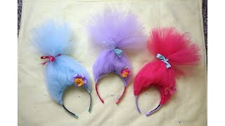 How To Make A Troll Head Band [upl. by Frannie]