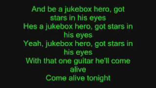 Jukebox Hero with lyrics [upl. by Lajes719]