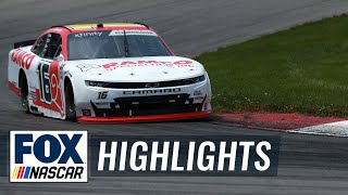 FINAL LAPS AJ Allmendinger holds off Gibbs Haley to win at MidOhio  NASCAR ON FOX HIGHLIGHTS [upl. by Eileme302]