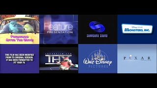 Monsters Inc 2001 2002 VHS Opening Logos [upl. by Llerrehs]