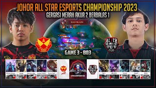 ALTER EGO HANTAR RED GIANTS TO LOWER BRACKET🔥 RED GIANTS VS ALTER EGO GAME 3 JOHOR ALL STAR 2023 [upl. by Hameerak419]