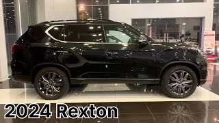 New 2024 Ssangyong Rexton 4WD Black Color  Exterior and Interior Details [upl. by Cindee]