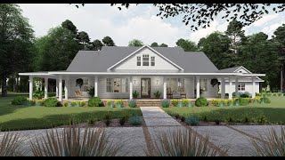 McKay House  Ranch House Plan  Country Floor Plan [upl. by Assirod]