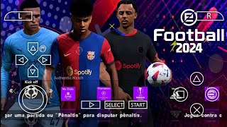 PES 2024 NEW PPSSPP UPDATE LITE How To Install PS 5 Camera [upl. by Akeimahs]