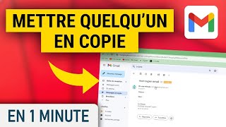 Ajouter quelquun en copie dun mail sur Gmail [upl. by Araid]