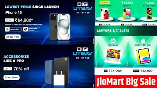 JioMart Digi Utsav Sale 2024  JioMart Electronic Sale  JioMart Offers Today  Jiomart iPhone 15 [upl. by Nesiaj]