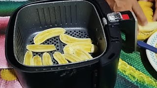 Banana frita na Airfryer com canela [upl. by Nevarc]