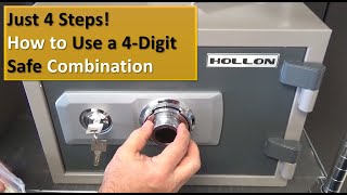 How to Open a Safe With 4 Number Combination [upl. by Leahcimnaj634]