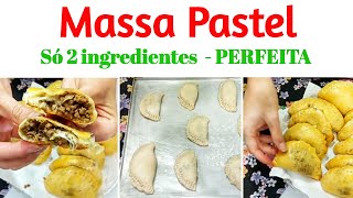 MASSA DE PASTEL 2 INGREDIENTES  ASSADO • pastelprático [upl. by Kay841]