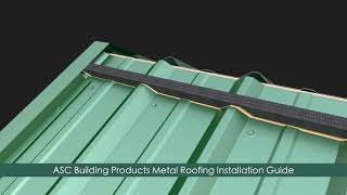 How to install Metal Roofing 3ft panelsASC Building Products [upl. by Bevash]