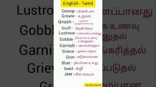 English words for beginners spokenenglishintamil vocabulary englishlanguage englishspeaking [upl. by Drahcir]