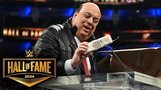 Paul Heyman pays homage to the history of ECW WWE Hall of Fame 2024 highlights [upl. by Olra]