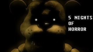 GOLD FREDDY IS TERRIFYING  FIVE NIGHTS OF HORROR [upl. by Llevel]