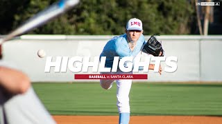 LMU Baseball vs Santa Clara 43021 [upl. by Aliakam896]