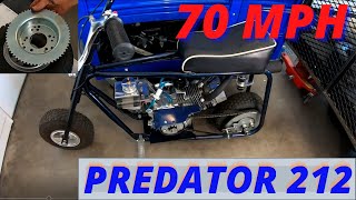 Minibike goes 70 MPHPredator 212 [upl. by Otanod]