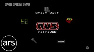 RetroUSB AVS Options menu demos  Ars Technica [upl. by Nicol]