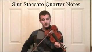 Violin Lessons With Slur Staccato  Learn Violin Articulation [upl. by Nabroc898]