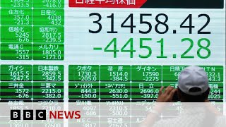 Japan stocks rebound but global markets jittery after share price fall  BBC News [upl. by Adlanor]