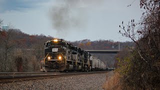 LOUD EMD Engines in Notch 8 with 1073 Leading [upl. by Idyak]