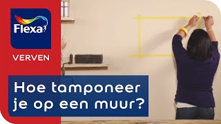 Decoreren met tamponeren in 4 stappen  Flexa Verf [upl. by Hodges564]