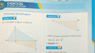 étincelle maths 3ac page 99 Théorème de Pythagore  trigonométrie Exercice 7 quotème Année collège [upl. by Lucila20]