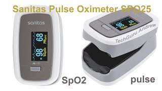 Sanitas Pulse Oximeter SPO25 TESTING [upl. by Niak]