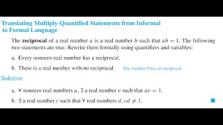 Multiple Quantifier Statements and Their Negations [upl. by Dawna]