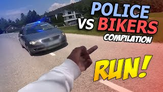 BIKERS VS COPS  Best Motorcycle Police Chase Compilation 2024 [upl. by Enwahs]