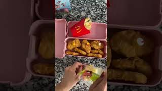 Lunch for my kids  McDonalds bento box for kids shorts [upl. by Zalucki]