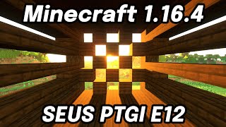 How to Install SEUS PTGI E12 Ray Tracing Shaders and Optifine in Minecraft 1164  1165 [upl. by Colburn197]