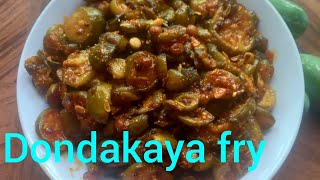 dondakaya frydondakaya vepuduin Telugu recipe [upl. by Notluf407]